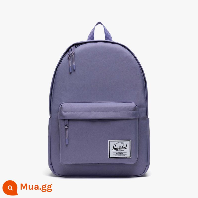 [38 Huanxin] Ba lô Herschel Hexing Classic dành cho học sinh có khóa kéo đơn giản sức chứa lớn - Bình minh màu tím