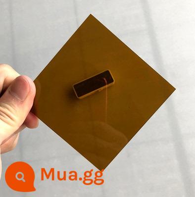 Màu trà đen tấm acrylic plexiglass màu vàng trà xử lý truyền ánh sáng xám tùy chỉnh 1mm2mm3mm5mm8mm - trà màu vàng đậm