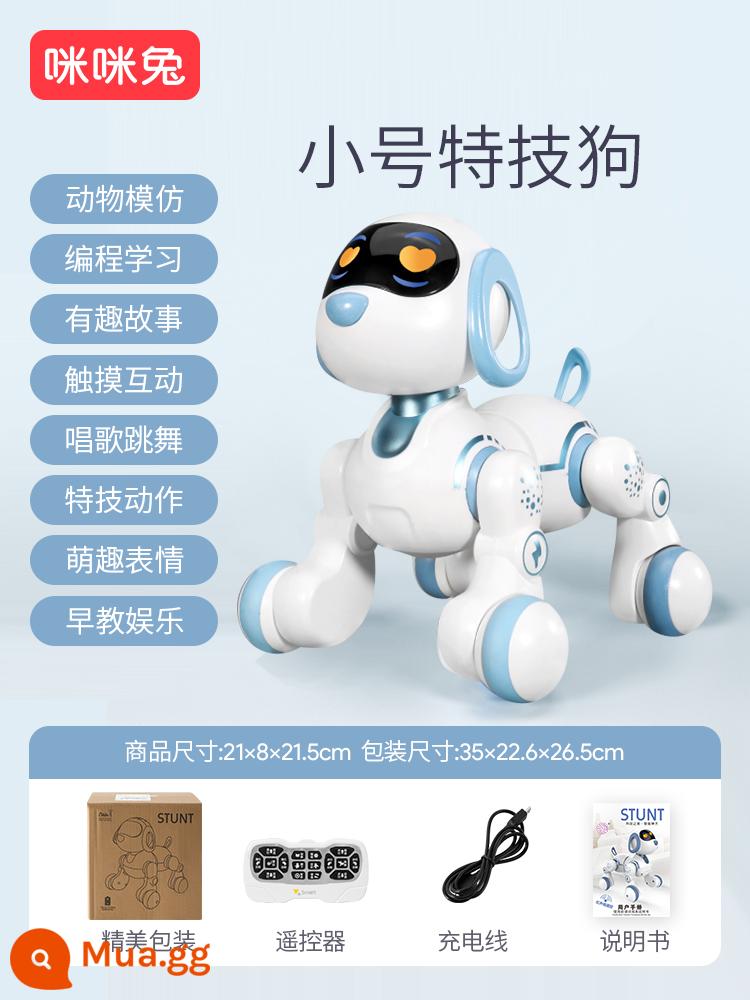 Thỏ Mimi Chó Robot Thông Minh Điều Khiển Từ Xa Động Vật Robot Bé Trai 2 Tuổi Đồ Chơi Trẻ Em 6 Món Quà Ngày Lễ Bé Gái - [Chó đóng thế tiết kiệm chi phí - Bao bì hộp đặt hàng qua thư thông thường] Thú cưng đóng thế dễ thương - Xanh da trời