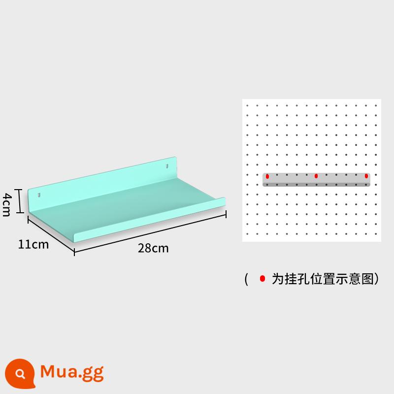 Bảng đục lỗ để bàn nhà bàn học để bàn ký túc xá dọc lưu trữ phân vùng kệ bàn phụ kiện không đục lỗ - Màu xanh Tiffany [Giá đỡ viền lớn]