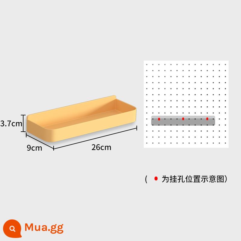 Bảng đục lỗ để bàn nhà bàn học để bàn ký túc xá dọc lưu trữ phân vùng kệ bàn phụ kiện không đục lỗ - Gardenia Yellow [Khung bên Dawei]