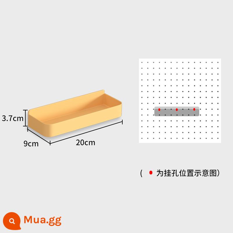 Bảng đục lỗ để bàn nhà bàn học để bàn ký túc xá dọc lưu trữ phân vùng kệ bàn phụ kiện không đục lỗ - Gardenia Vàng [Khung viền nhỏ]