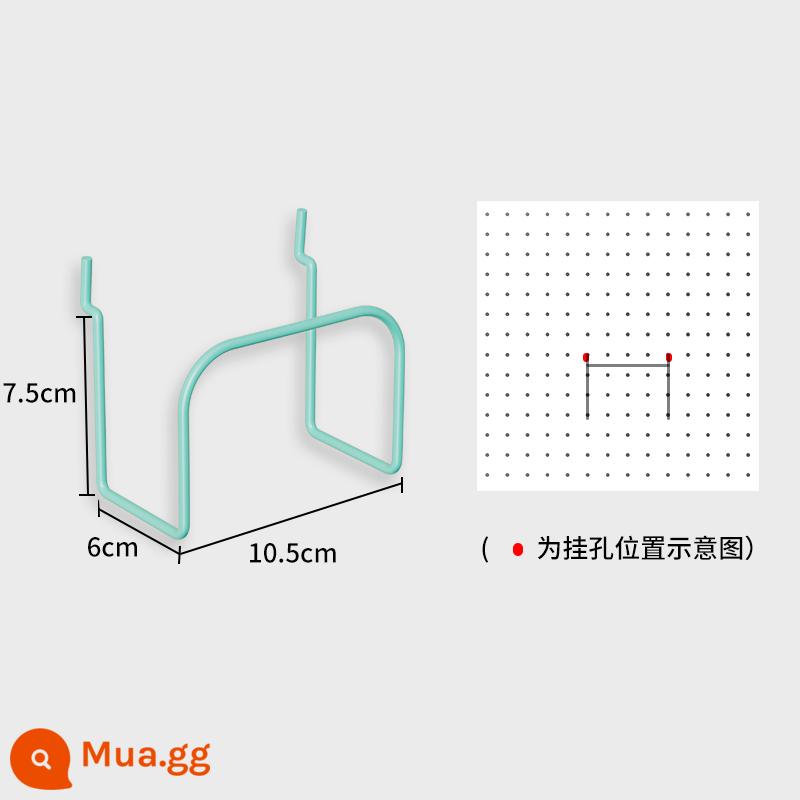 Bảng đục lỗ để bàn nhà bàn học để bàn ký túc xá dọc lưu trữ phân vùng kệ bàn phụ kiện không đục lỗ - Màu xanh Tiffany [Đế tai nghe]