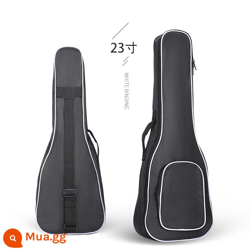 Đàn Guitar Túi 36 38 39 41 40 Inch Đa Năng Đàn Guitar Túi Dày Đàn Guitar Gỗ Túi Cao Cấp Chống Nước Dân Gian Ba ​​Lô - Đàn Ukulele 23 inch viền bông trắng [một vai] + 3 miếng gắp