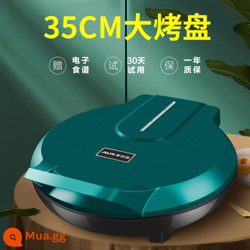 Chảo nướng điện Oaks file home chảo làm bánh pancake hai mặt làm nóng tự động mới máy làm bánh pancake sâu và rộng - màu xanh lá