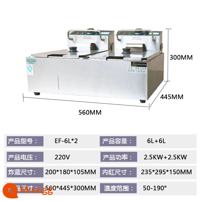 Nồi chiên điện một xi-lanh FRYKING Caizhi, nồi chiên / hamburger điện đặc biệt - Lò chiên Caizhi 82A