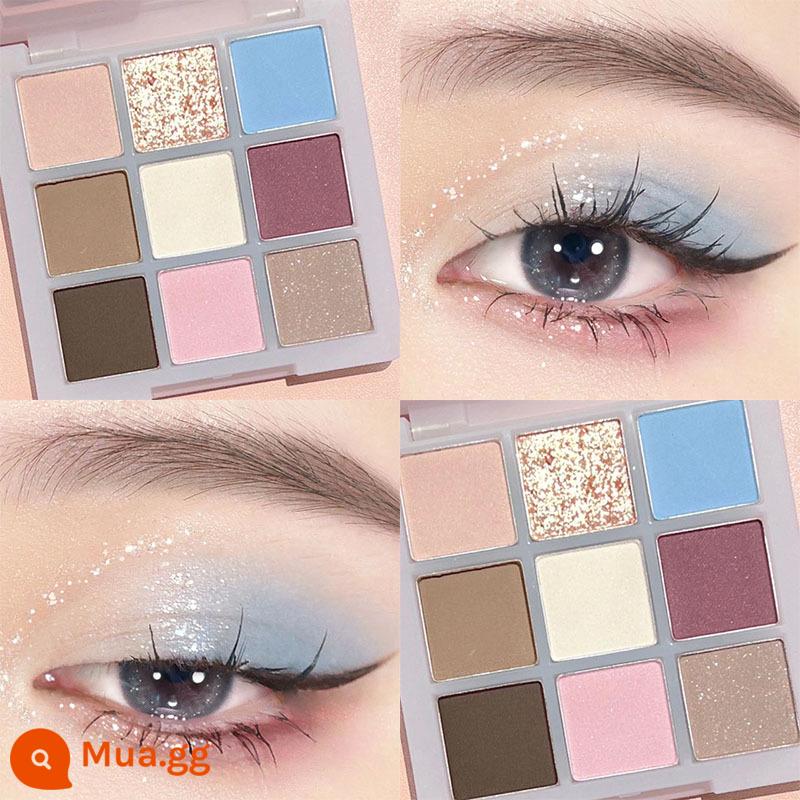 Sân khấu trẻ em trang điểm sequins phấn mắt gel lấp lánh bột pha lê siêu sáng bóng trang điểm mắt thể hiện mỹ phẩm không độc hại - 11# Secret Blue Eyeshadow đi kèm cọ đánh phấn mắt miễn phí trong hộp