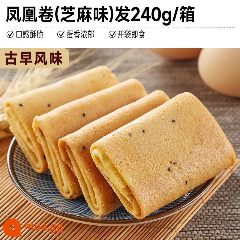 Cơm cuộn phượng hoàng, trứng cuộn, bánh quy, full box, văn phòng, snack nhỏ, snack, ăn giải trí, số lượng lớn, đa vị - 8 gói mè + tặng 8 gói (chỉ 9.9 cho 240g/hộp)