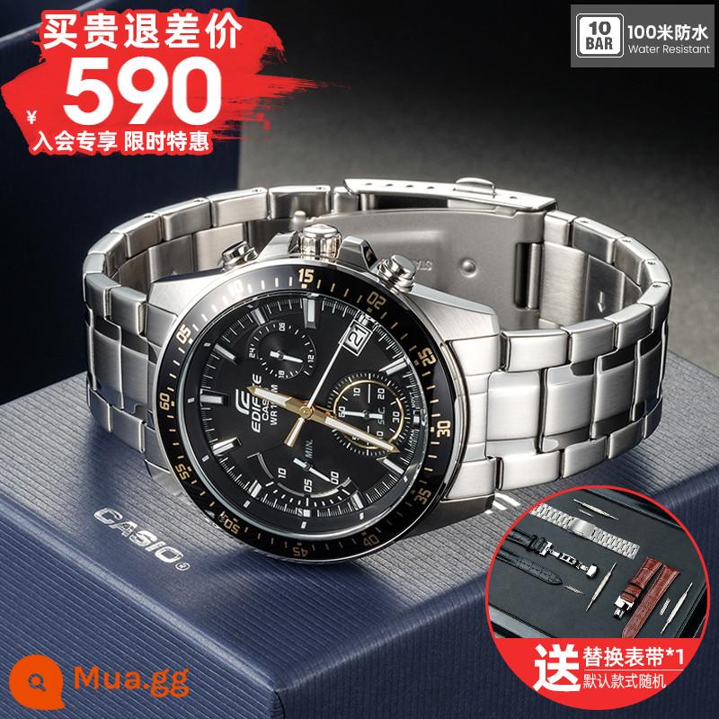 Đồng hồ CASIO Nam 2022 Chính hãng Business Sports Men's Waterproof Limited Quartz Men's Watch EFV-540D - [Liên hệ với bộ phận dịch vụ khách hàng và được hoàn tiền] 1. EFV-540D-1A9 [thiết kế mặt số dành cho xe đua, chống nước 100 mét]