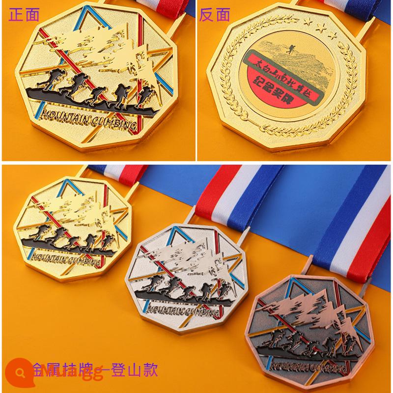 Danh sách huy chương pha lê tùy chỉnh cuộc họp thể thao marathon huy chương vàng lá vàng huy chương kim loại tình nguyện lưu niệm tùy chỉnh - Huy chương kim loại leo núi