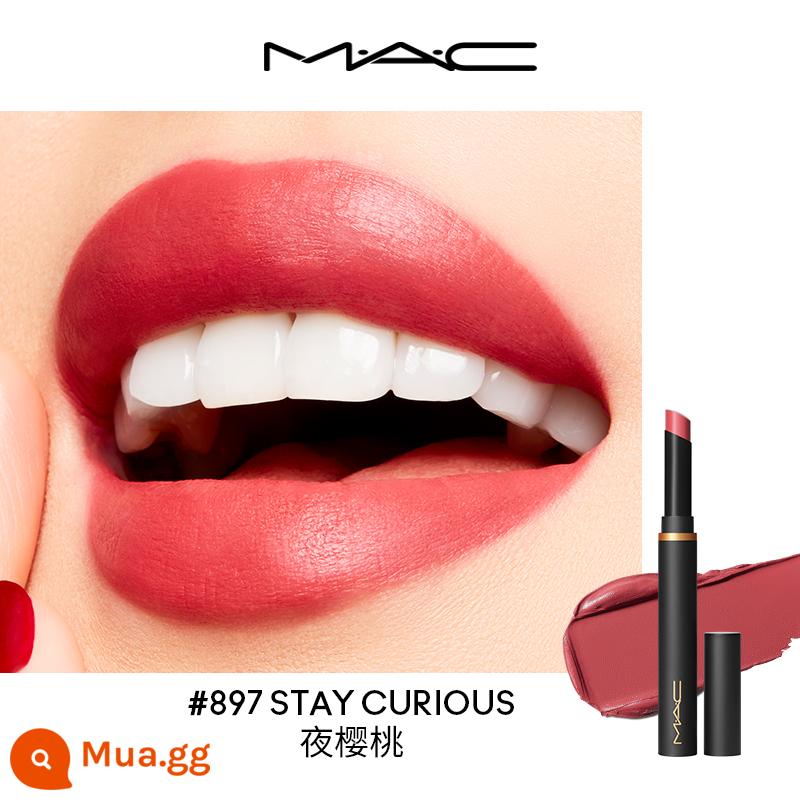 [38 Mua sớm] Son môi MAC/Magic Black Wand Matte dưỡng ẩm làm trắng màu 899/893 - 897 HÃY TÌM HIỂU đêm anh đào