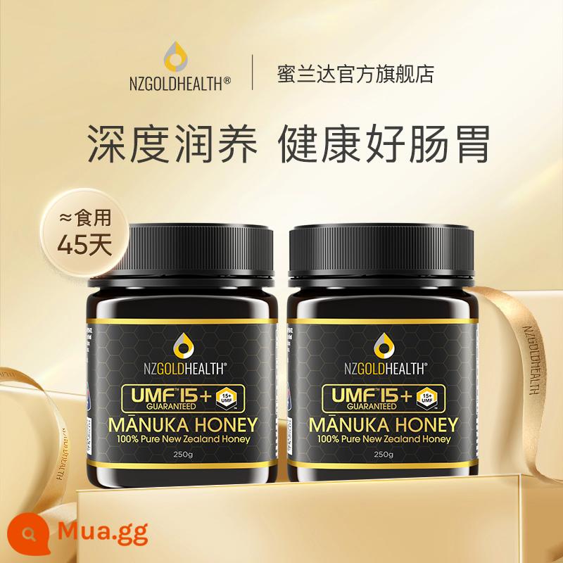 Mật ong manuka nhập khẩu Miranda New Zealand UMF15+ hộp quà mật ong manuka thiên nhiên nguyên chất - [Mua 1 tặng 1, tổng cộng 2 chai 250g] Chăm sóc nâng cao, phổ biến và bán chạy nhất