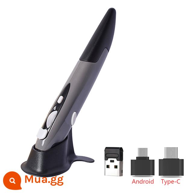 Bán hàng trực tiếp tại nhà máy Chuột không dây 2.4G hỗ trợ bút stylus, chuột điện thoại di động máy tính văn phòng màu đỏ đen trắng - Một thế hệ màu xám