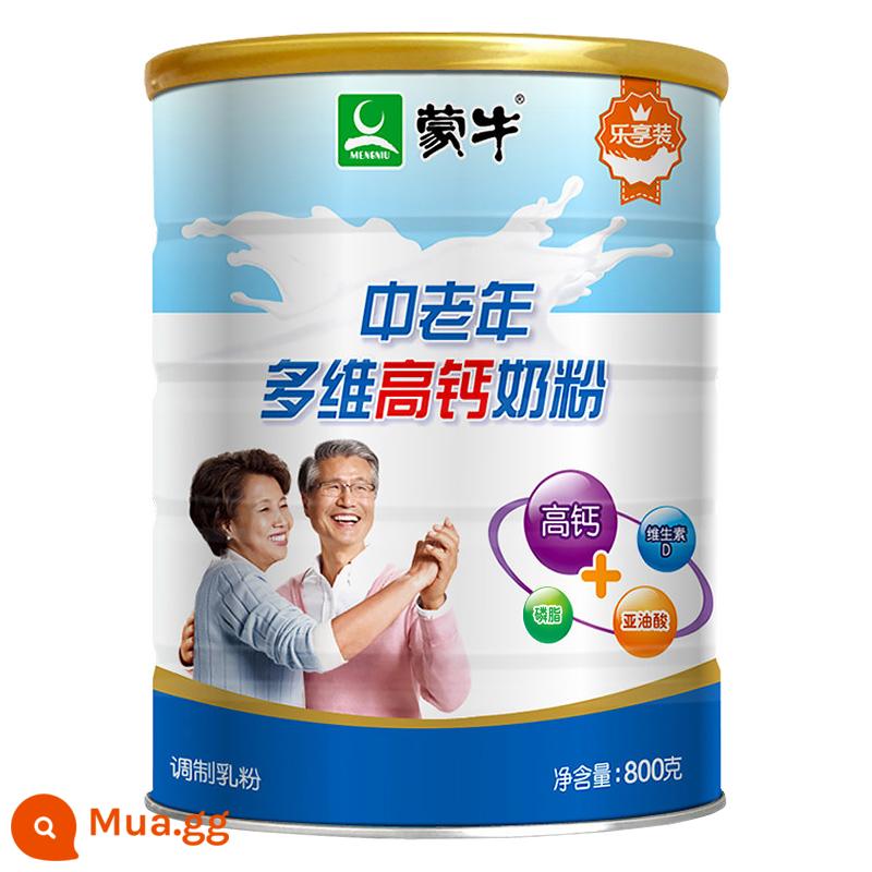 Mengniu trung niên và người già sữa bột canxi cao 800g thực phẩm dinh dưỡng đóng hộp sữa bột dành cho người già gửi đến cha mẹ già bán hàng trực tiếp chính thức - Sữa bột giàu canxi đa chiều cho người trung niên và người già 800g