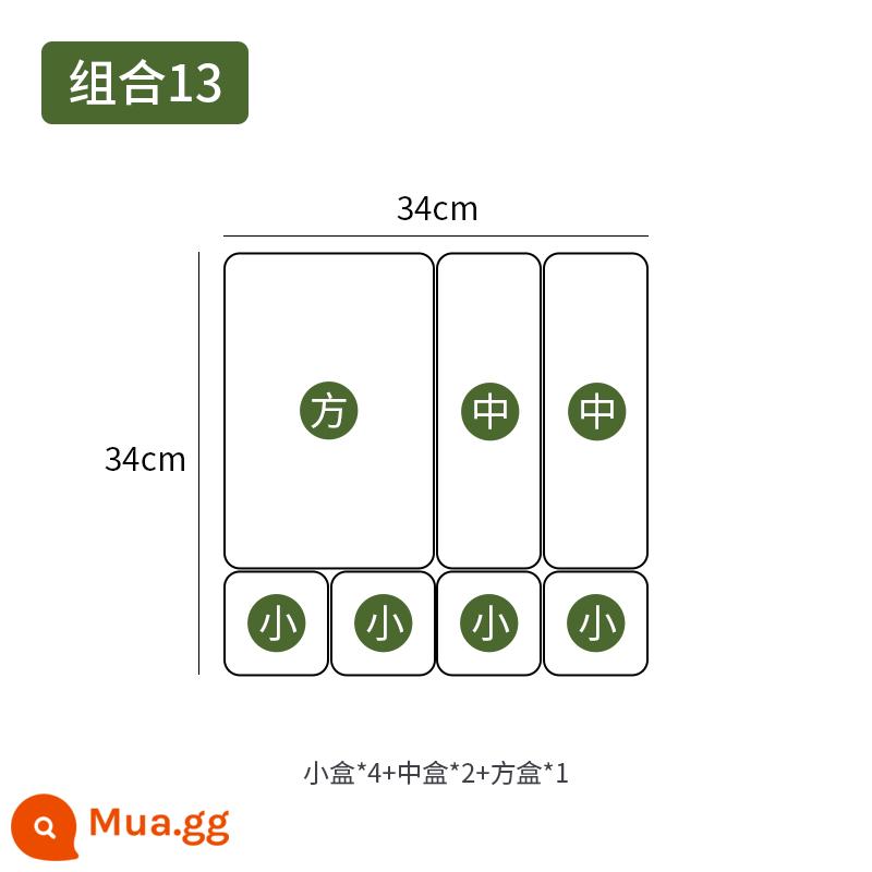 Tủ bếp kiểu ngăn kéo hộp đựng đồ tích hợp lưới hoàn thiện tạo tác tổng thể tủ dưới bàn trang điểm bộ đồ ăn trang sức văn phòng - tổ hợp 13