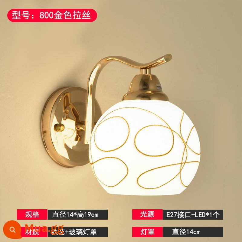 Đèn Tường Đèn Ngủ Đèn Phòng Ngủ LED Hiện Đại Tối Giản Bắc Âu Sáng Tạo Vàng Phòng Khách Lối Đi Đèn Đèn Tường Khách Sạn - Ánh sáng trắng vàng YH8145-1