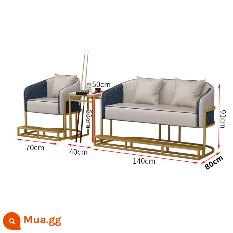 Bàn ghế bida, ghế sofa bida, ghế bida, ghế đánh bài đặc biệt tại sảnh bida, ghế xem bóng, ghế bida giải trí, phong cách mới - Sofa 3 chỗ màu be có gác chân + bàn cà phê