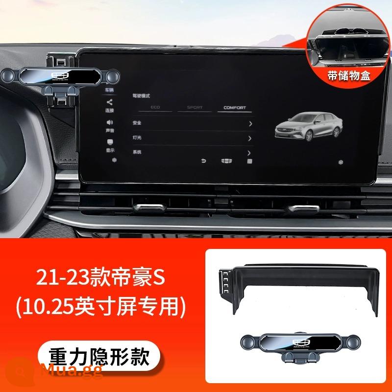 Thích hợp cho Geely Boyue L thế hệ thứ tư Emgrand S Xingrui Panda MINI giá đỡ điện thoại di động trên ô tô đặc biệt MÁT MẺ - [Mẫu tàng hình trọng lực] 21-23 Emgrand S (chỉ dành cho màn hình 10,25 inch)