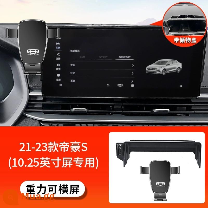 Thích hợp cho Geely Boyue L thế hệ thứ tư Emgrand S Xingrui Panda MINI giá đỡ điện thoại di động trên ô tô đặc biệt MÁT MẺ - [Trọng lực cho phép màn hình ngang] 21-23 Emgrand S (dành riêng cho màn hình 10,25 inch)