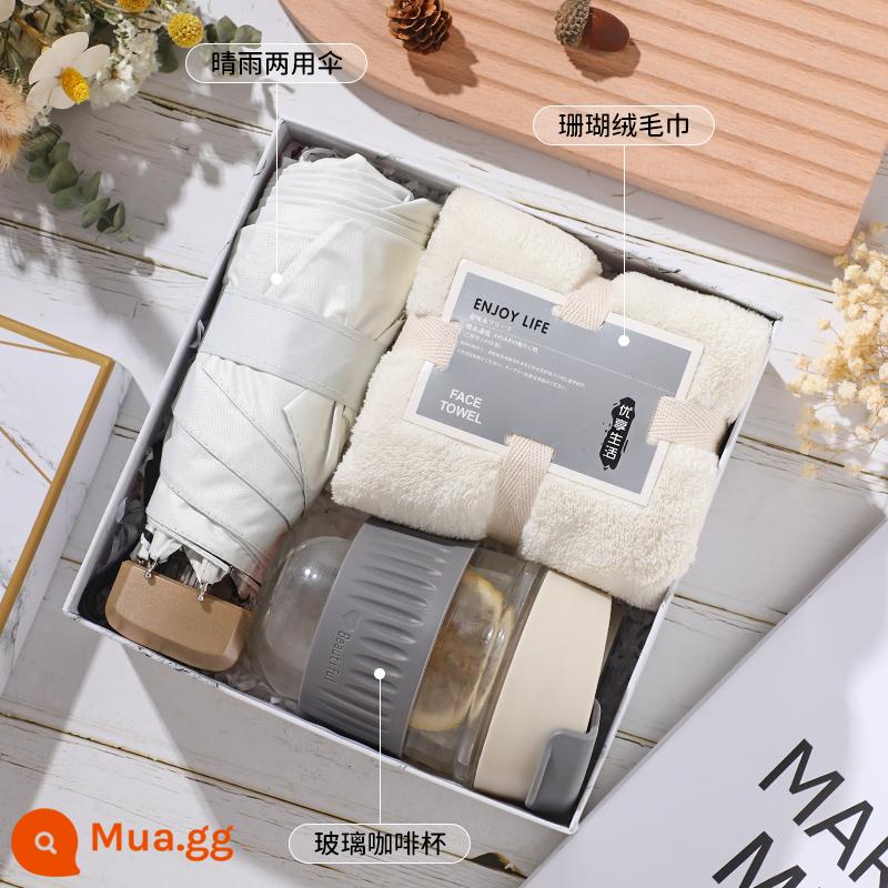 Cuộc họp thường niên tùy chỉnh món quà nhỏ cốc nước công ty xây dựng đội ngũ lợi ích nhân viên quà tặng sinh nhật thiết thực doanh nghiệp đồng hành quà tặng người đàn ông tốt nhất - Hộp Quà Trắng Ngọc Trai 3