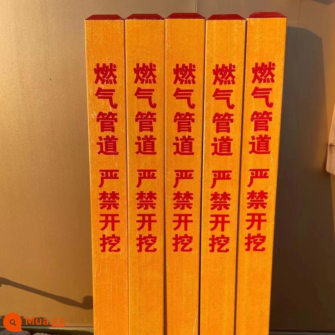 Cọc báo hiệu cáp điện Cọc cảnh báo Cọc PVC sợi thủy tinh Dầu khí Cọc biển báo cấp nước Cọc ranh giới - Sợi thủy tinh + ống dẫn khí