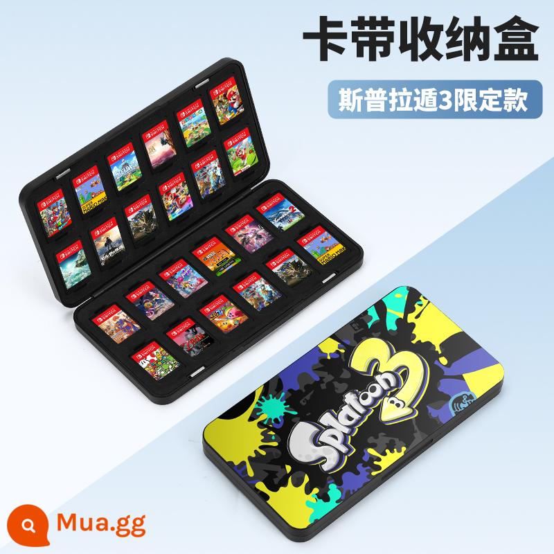 Hộp thẻ chuyển đổi Splatoon 3 Hộp lưu trữ băng cassette Nintendo Thẻ trò chơi Pokémon Zhuzi ns hút từ gói thẻ switcholed dung lượng lớn 24 tay áo bảo vệ gói phụ kiện thợ săn quái vật - Gói 24 miếng√ Sprague 3 kiểu từ tính