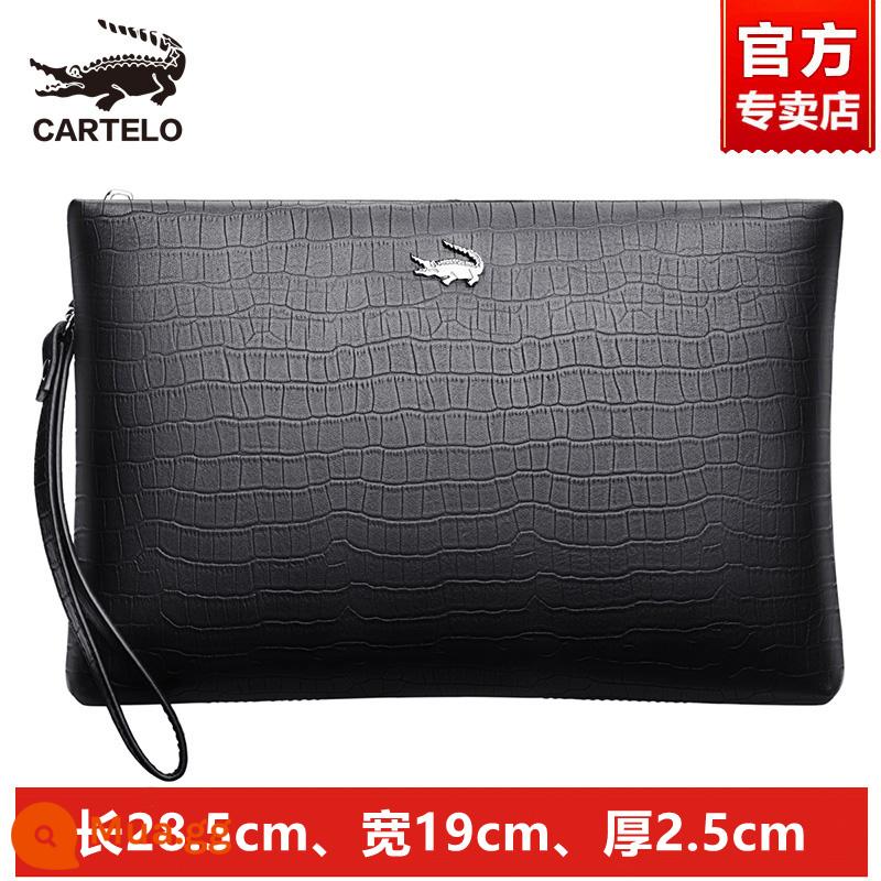 Cartelo Túi Clutch Cá Sấu Nam Da Thật Dung Tích Lớn Ví Đựng Thẻ Đa Năng Mới Lớp Trên Túi Clutch Da Bò Nam - Dịch vụ sau bán hàng trọn đời của Model C "Da bò lớp trên cùng"