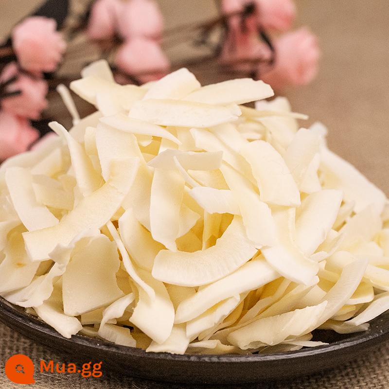 Cơm dừa nướng 500g cơm dừa dừa khô bào vụn đặc sản Hải Nam dừa góc giòn không đường không thương mại ăn vặt - Dừa sấy giòn 50g [bản dùng thử, túi giấy nhôm]