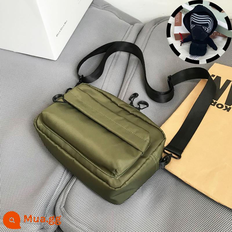 Túi satchel túi đeo chéo thông thường cho nam túi đeo vai ins thương hiệu hợp thời trang túi treo học sinh túi nhỏ xu hướng đường phố túi xách Nhật Bản - samurai xanh