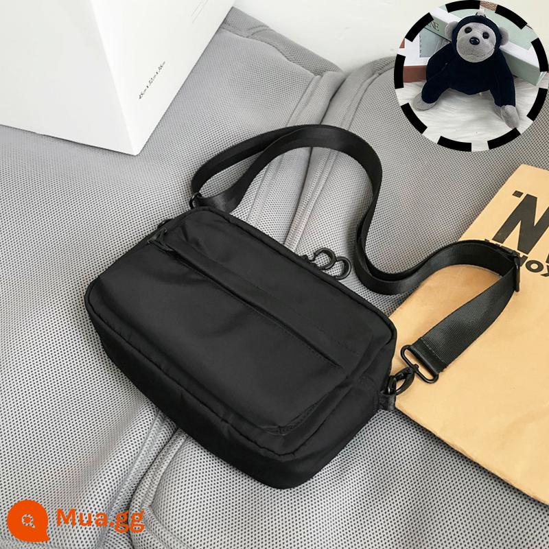 Túi satchel túi đeo chéo thông thường cho nam túi đeo vai ins thương hiệu hợp thời trang túi treo học sinh túi nhỏ xu hướng đường phố túi xách Nhật Bản - đười ươi đen