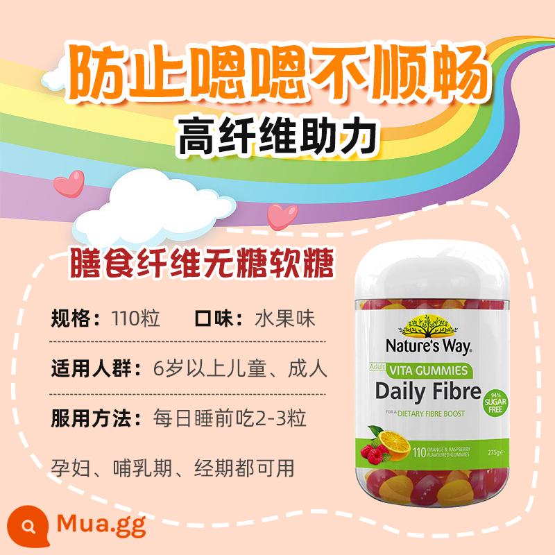 Kẹo dẻo Natures Way Jiasmin trẻ em bổ sung canxi kẽm đa vitamin VC cho bé 60 viên của Úc - màu đỏ