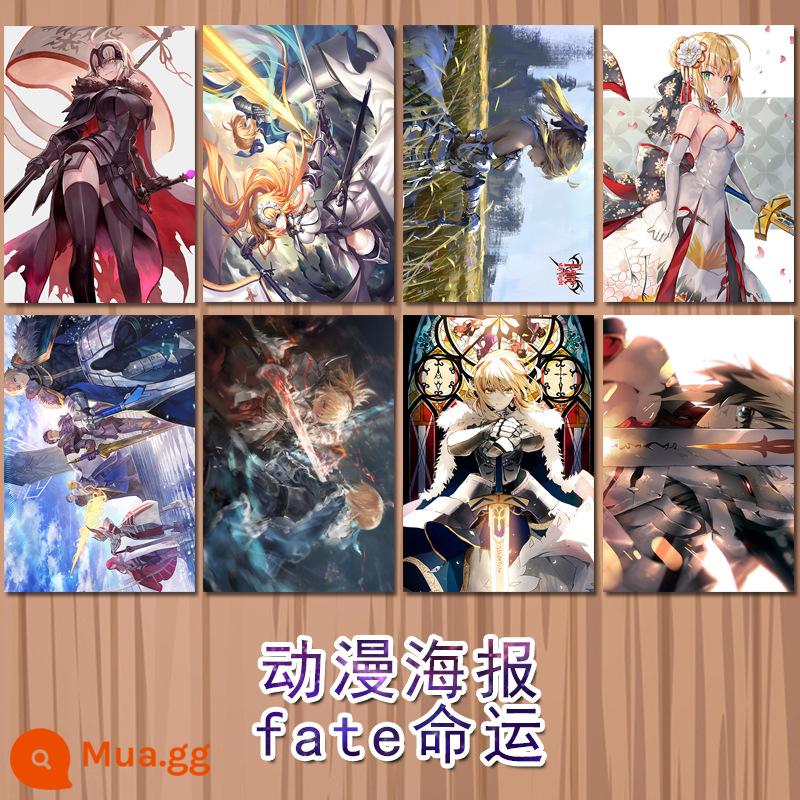 Fate/Grand Order Fgo - Áp phích Poker+fgo (8 áp phích mỗi bộ)