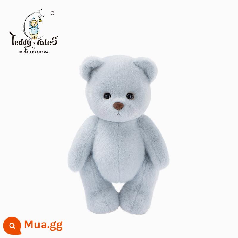 TeddyTales Lena Bear Handmade Teddy Bear Doll Couple Girlfriend Gift Basic Model Medium - xám xanh