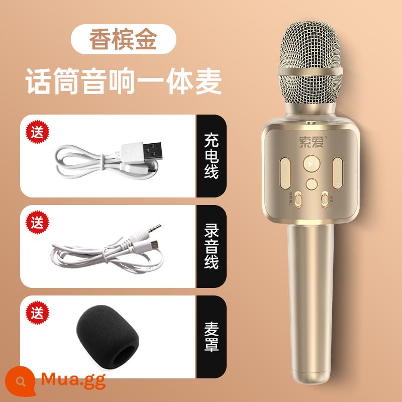 Sony Ericsson Microphone Âm Thanh Tích Hợp Microphone Phát Sóng Trực Tiếp Tại Nhà Hát Quốc Gia Chuyên Dụng Riêng Di Động Không Dây Bluetooth Trẻ Em Phổ Thông Âm Lượng Lớn Thích Hợp Cho Quán Hát K Song Bảo Tạo Tác Karaoke Chuyên Nghiệp - Rượu sâm banh