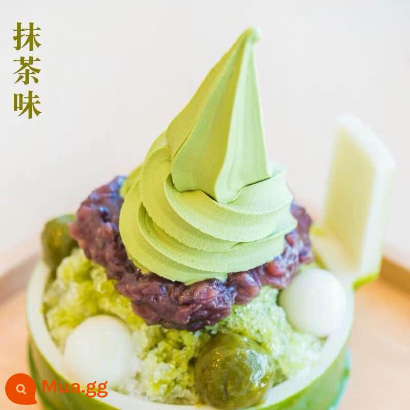 Bột làm kem Qiao Ace 1kg thương mại handmade tự chế bóng đào thương mại hình nón sundae nguyên liệu làm kem kem - hương vị matcha