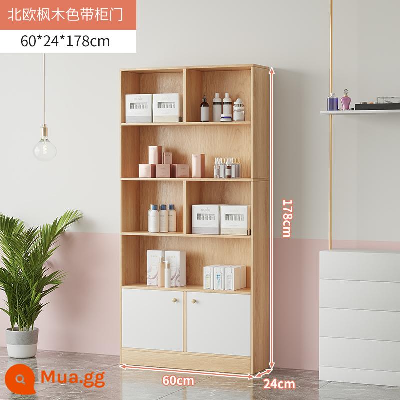 Tủ trưng bày mỹ phẩm làm đẹp đơn giản tủ trưng bày sản phẩm kệ trưng bày shop chăm sóc móng tay trưng bày shop mẹ và bé container - [Mất đà! Giới hạn 200 chiếc] Cây phong Bắc Âu 60cm có thêm cửa