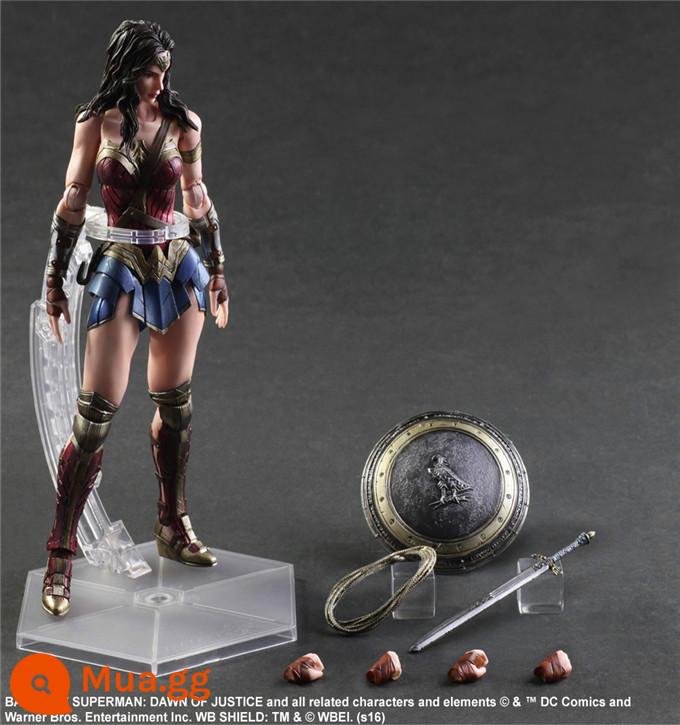 PlayArts thay đổi PA thay đổi truyện tranh DC Batman Superman Wonder Woman Flash Joker di chuyển mô hình - Sửa đổi PA-Dawn of Justice Wonder Woman