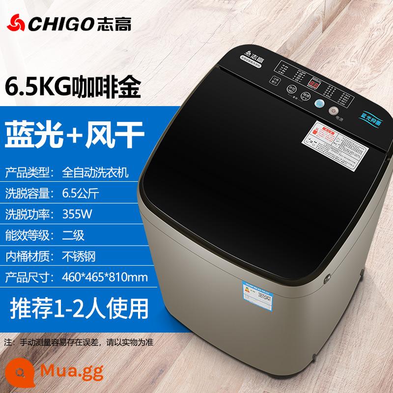 Zhigao 7.5/8,5 kg Máy giặt đầy đủ -Nội thất cho thuê ký túc xá nhỏ trẻ em cho trẻ em - ⒍⒌kg sấy khô bằng ánh sáng xanh vàng