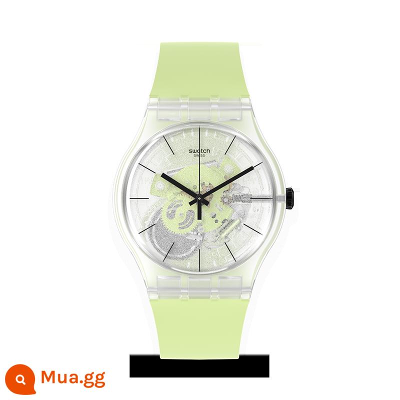 Swatch Swatch Đồng hồ Thụy Sĩ nam và nữ đồng hồ thạch anh xu hướng màu sắc đơn giản cổ điển phong cách đường phố - Màu xanh giao hưởng SO29K106