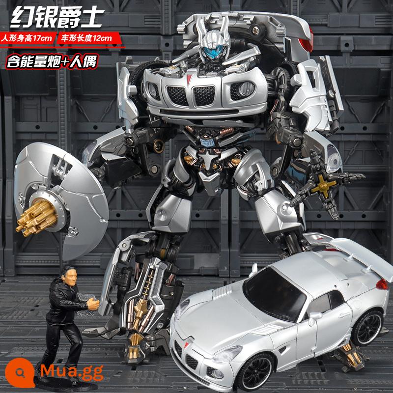 Đồ chơi biến dạng Mamba đen Optimus MP King Kong xe robot hợp kim chính hãng Bumblebee mô hình Hình - [Cấu hình nhân vật + pháo năng lượng] LS18 Phantom Silver Jazz còn hàng