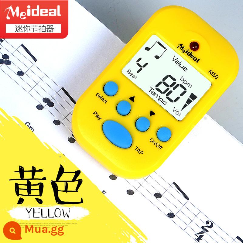 Tuyệt Vời Sĩ M50 Mini Máy Nhịp Nhạc Cụ Điện Tử Đa Năng Máy Nhịp Đàn Piano Đàn Violin Guzheng Nhịp Điệu - màu vàng