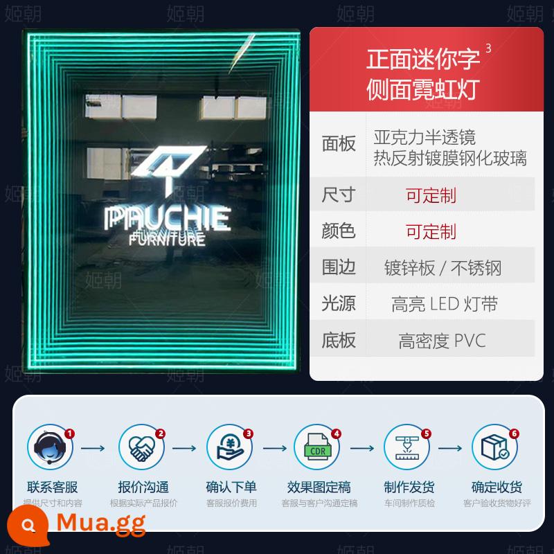 Gương ngàn lớp, Gương vực thẳm, Đèn neon tùy chỉnh, Từ phát sáng, Hộp đèn sáng tạo, Hình nền người nổi tiếng trên Internet, Bảng hiệu quảng cáo tùy chỉnh - Kích thước cực lớn không cần nối