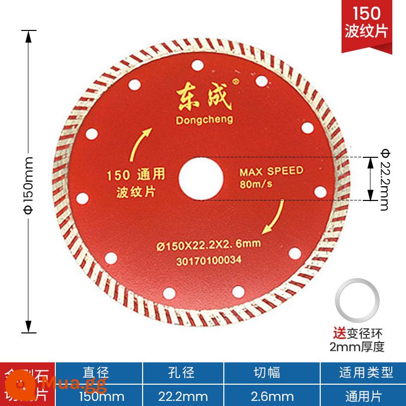 Mảnh cắt gạch men Dongcheng mảnh lưỡi cưa kim cương siêu mỏng đá đám mây đá mảnh đá cẩm thạch thủy tinh hóa gạch khô lát đặc biệt - 150 tấm tôn