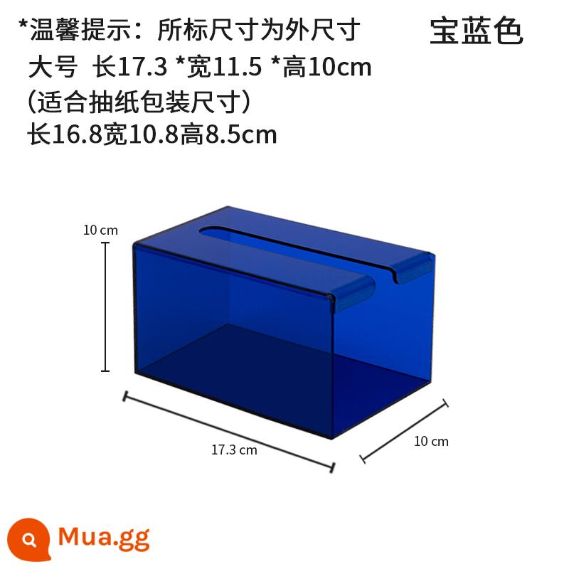 hộp khăn giấy không đục lỗ treo tường giấy vệ sinh có thể chiết xuất khăn mặt giấy mềm hộp khăn giấy nhà bếp phòng thay đồ nhà vệ sinh đơn giản và sáng tạo - Sapphire size lớn có thể chứa được 150 miếng dán có thể tháo rời, giấy vệ sinh có thể tháo rời size 160*210