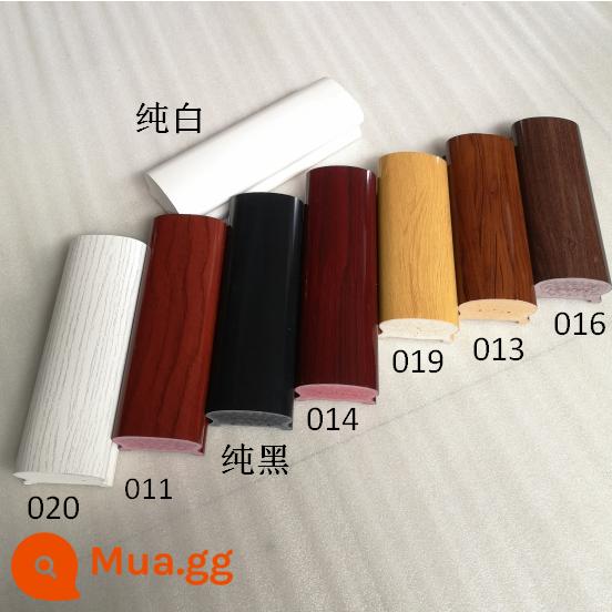 Nhựa PVC uốn nóng vân gỗ lan can cầu thang tựa tường lan can nhựa giả gỗ lan can nhựa hình nấm lan can móng ngựa - 636 hình móng ngựa một mét