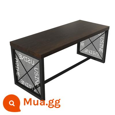 Retro Winding Wind and Iron Art Bar Card Sofa Sofa Âm nhạc BARBECUE BARBECUE BARBECUE BAR Bàn và Ghế Kết hợp Ghế - Bàn lưới gỗ nguyên khối dành cho 3 người 160X70X75