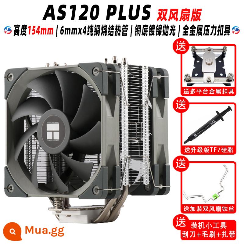 Limin AX120R SE AS120 AK120 PLUS TRẮNG ARGB vỏ chính CPU tản nhiệt máy tính - AS120 PLUS với TF7 + dụng cụ cạo + bàn chải