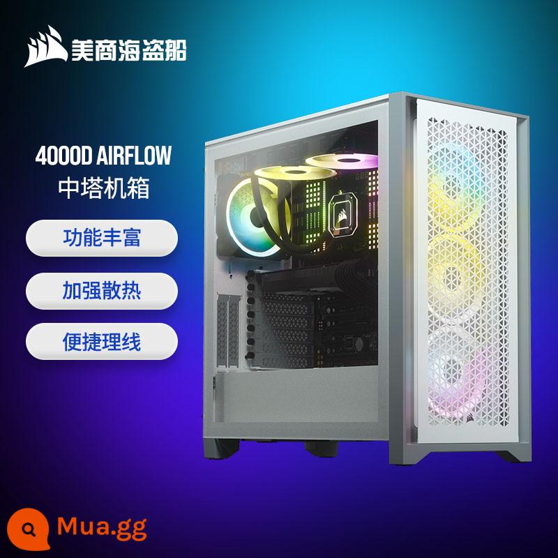 Vỏ chính CORSAIR 4000D 5000D 7000D 1000D X RGB AIRFLOW 680X 780T - AIRFLOW 4000D màu trắng