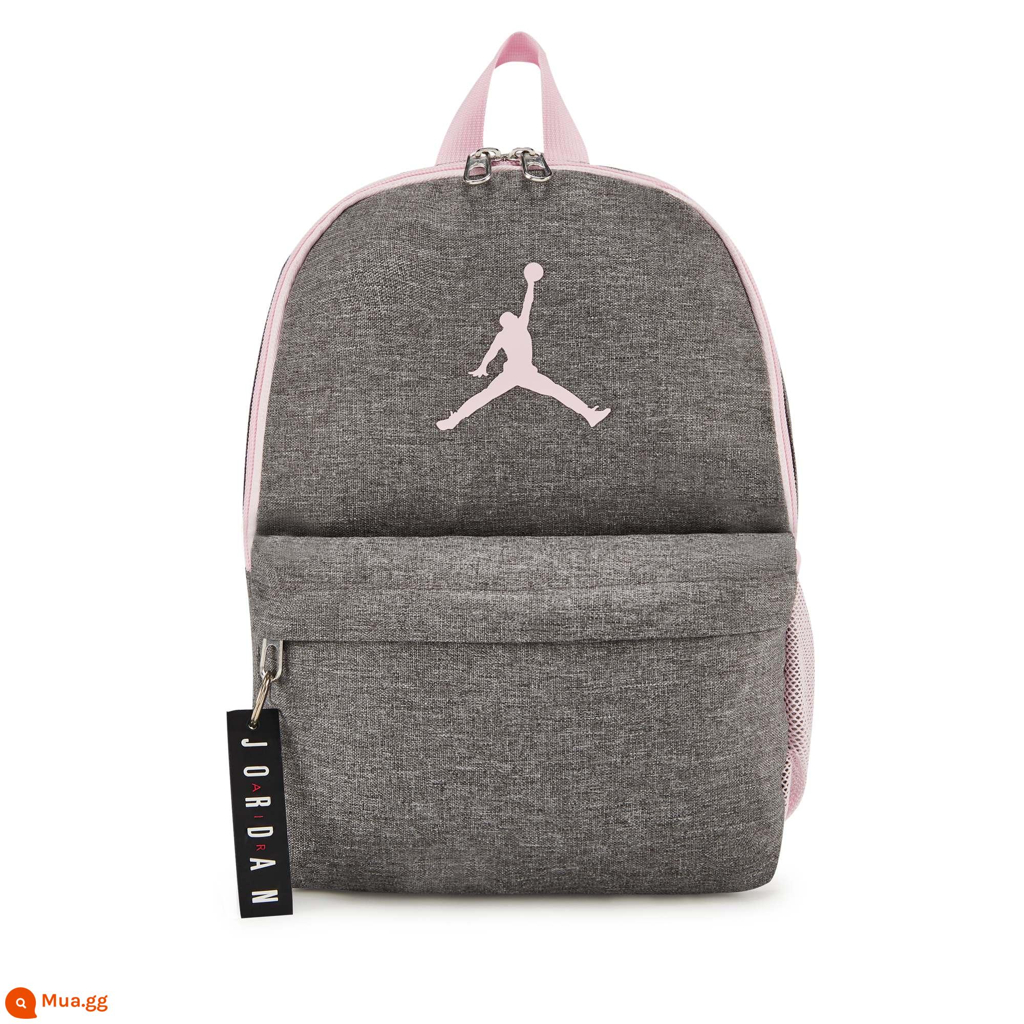 Jordan chính hãng Nike Jordan AIR balo đi học túi khóa kéo túi rộng rãi DV5304 - Bột xốp 663/màu xám đậm