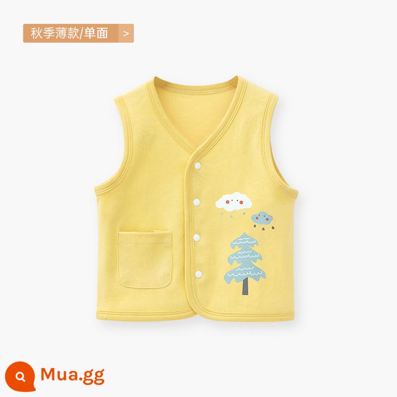 Áo vest cho bé mẫu xuân thu đông mặc áo vest trẻ em sơ sinh kẹp ngựa bé trai và bé gái áo vest mùa đông - [Một lớp đầu thu] Cây mây